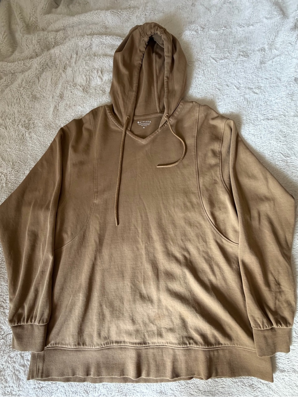 Athleta Tan Pullover Hoodie Medium